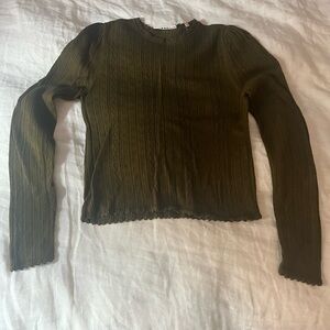 Doen pointelle sweater